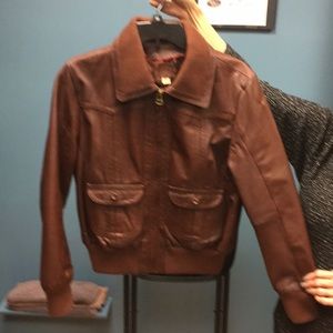 Wilson leather bomber jacket